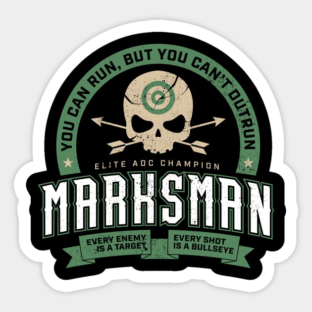 Marksman Sticker by Wreckists
